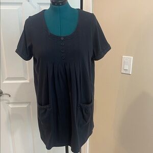 Woman Within Black Tunic with Button Detail Plus size 18/20